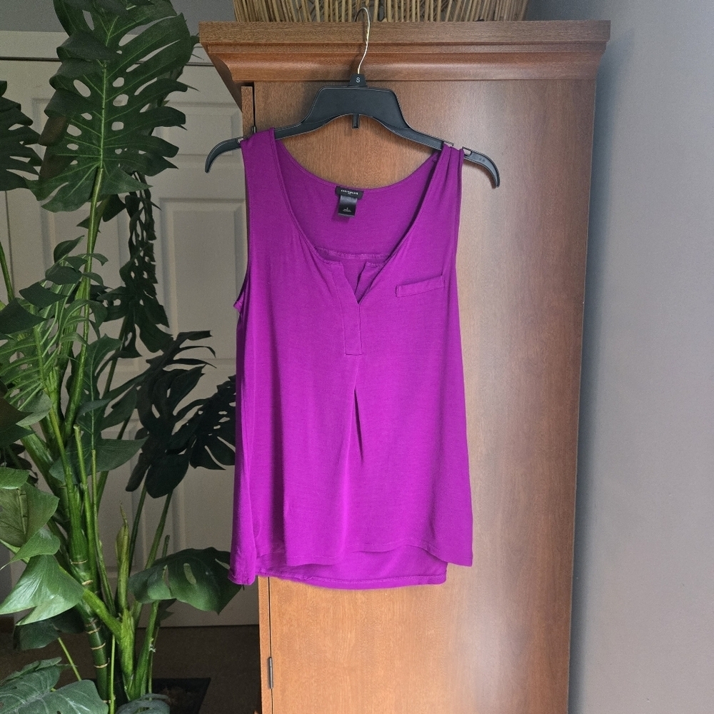 Ann Taylor Rich Purple Top